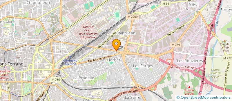 localisation de l'entreprise STOOM  CLERMONT-FERRAND