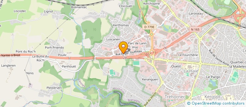 localisation de l'entreprise STOP AND GO à PLOEREN
