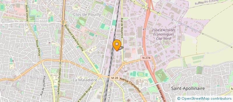 localisation de l'entreprise STOP AUTO à DIJON