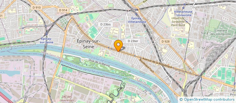 localisation de l'entreprise STOP AUTO SERVICE à EPINAY-SUR-SEINE