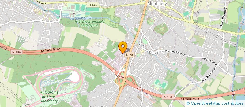 localisation de l'entreprise STOP CAR à LINAS