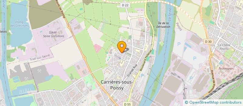 localisation de l'entreprise STOP DECHARGES SAUVAGES  CARRIERES SOUS POISSY