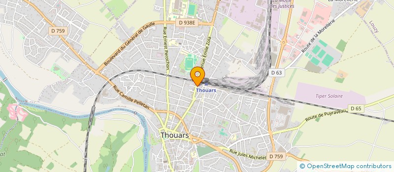 localisation de l'entreprise STOP FAIM à THOUARS