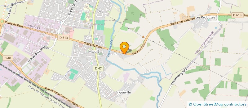 localisation de l'entreprise STOP & GO LEVAGE  MOULT-CHICHEBOVILLE