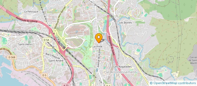 localisation de l'entreprise STOP'HAR  MARSEILLE