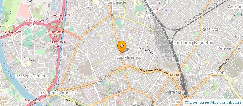 localisation de l'entreprise STOP, L'AUTO-ECOLE à TOULOUSE