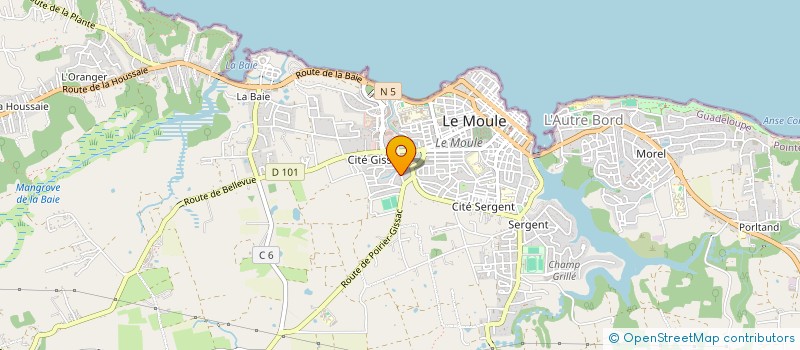 localisation de l'entreprise STOP PIZZA à LE MOULE
