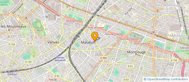 localisation de l'entreprise STOP PRESSING TEINTURERIE à MALAKOFF