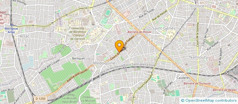 localisation de l'entreprise STOP VIDEO CLUB SARL à BORDEAUX