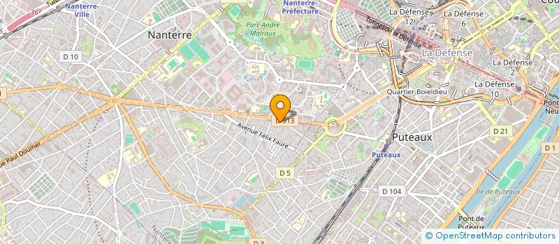 localisation de l'entreprise STOP VOL à NANTERRE