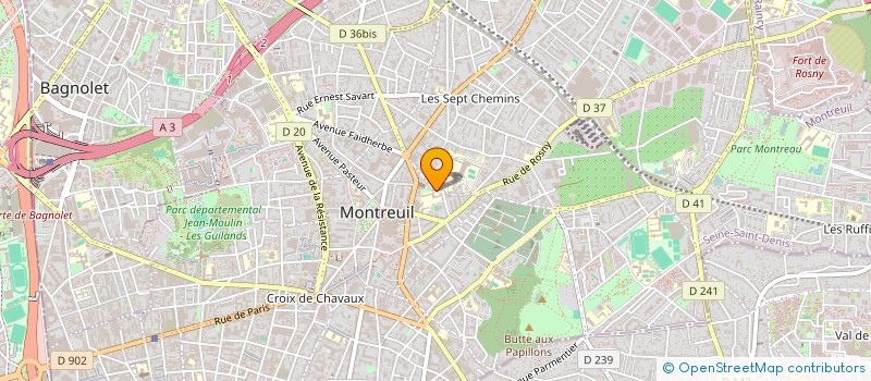 localisation de l'entreprise STOP WAITING à MONTREUIL