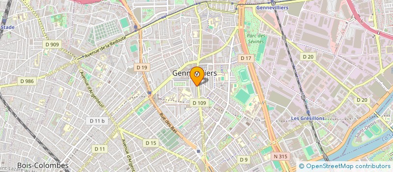 localisation de l'entreprise STOPUNAISE à GENNEVILLIERS