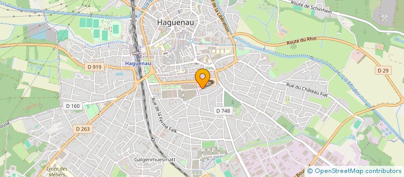 localisation de l'entreprise STORA ZANICHELLI  HAGUENAU