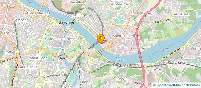 localisation de l'entreprise STORADOUR à BAYONNE