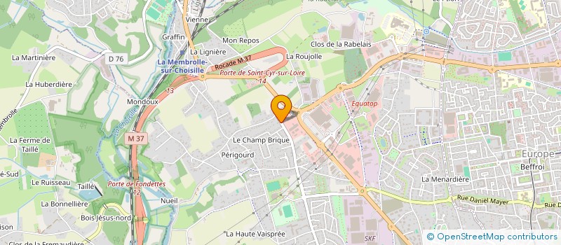 localisation de l'entreprise STORAL à SAINT-CYR-SUR-LOIRE