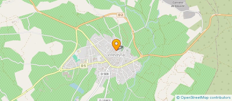 localisation de l'entreprise STORALU à VILLEVEYRAC
