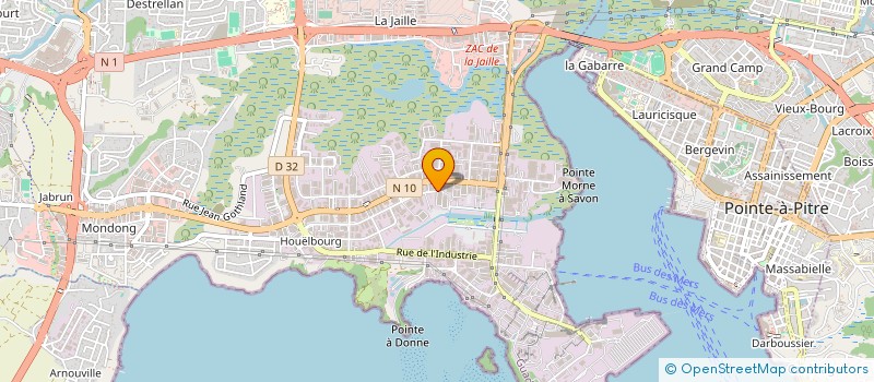 localisation de l'entreprise STORALU  BAIE-MAHAULT