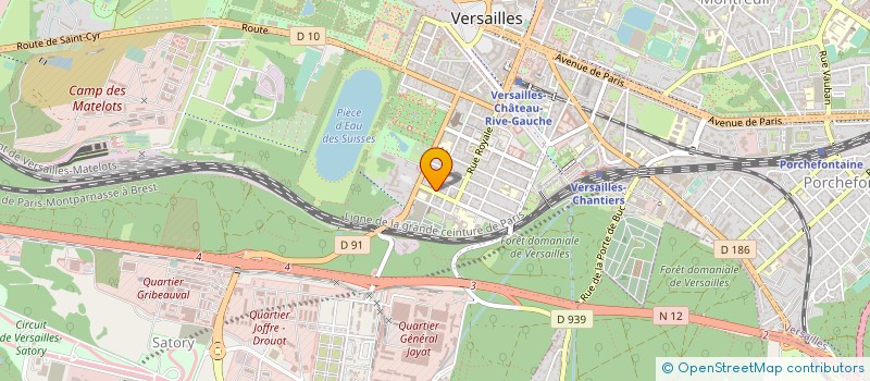 localisation de l'entreprise STORDATA à VERSAILLES