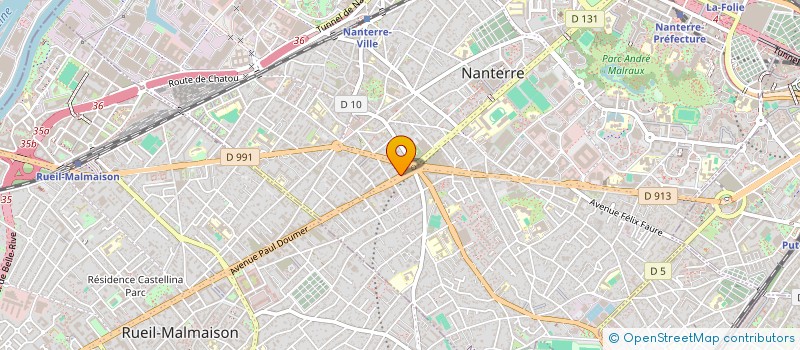 localisation de l'entreprise STORE ET OUVERTURE 92 à NANTERRE