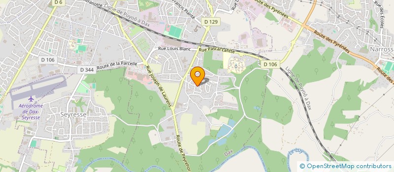 localisation de l'entreprise STORE ET VOLET COTE LANDES à DAX
