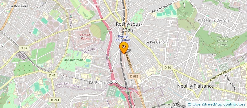 localisation de l'entreprise STORE RIDER à ROSNY-SOUS-BOIS