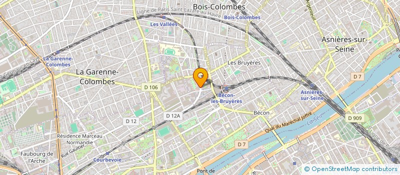 localisation de l'entreprise STORENGY à BOIS-COLOMBES
