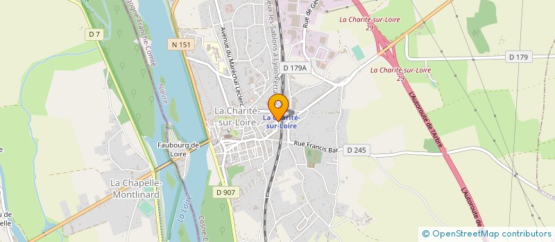 localisation de l'entreprise STORES 18 à MESVES-SUR-LOIRE