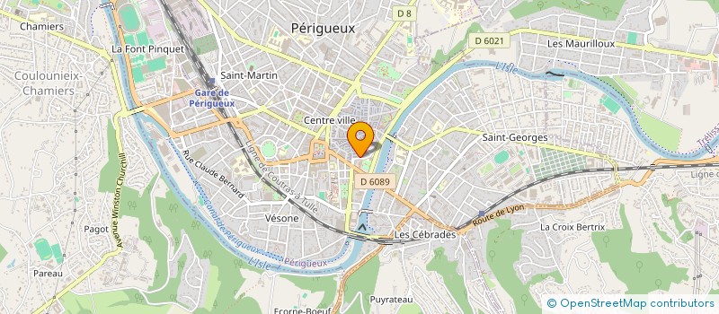 localisation de l'entreprise STORES 24 à PERIGUEUX