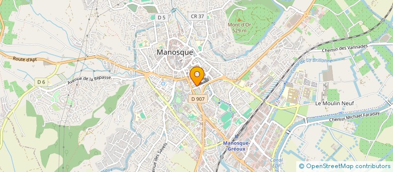 localisation de l'entreprise STORES BERNAUX 04 à MANOSQUE