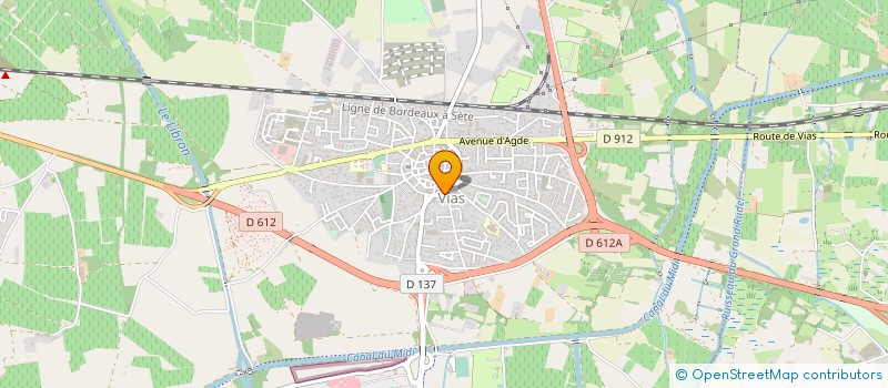 localisation de l'entreprise STORES BEZIERS  VIAS