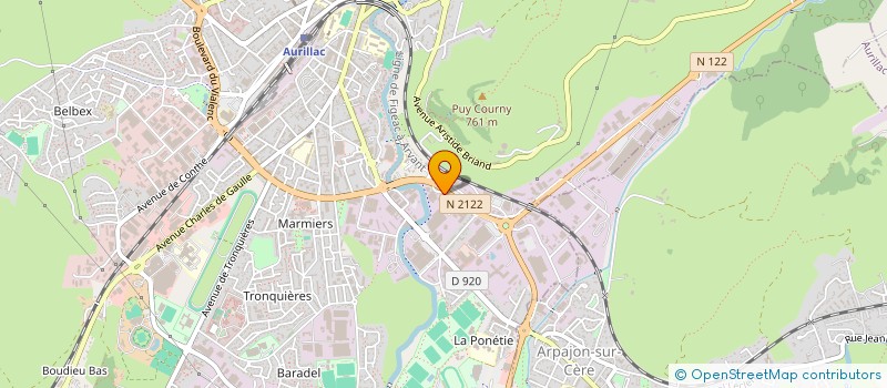 localisation de l'entreprise STORES CANTOURNET à AURILLAC