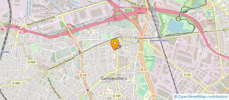 localisation de l'entreprise STORES ET FERMETURES à GENNEVILLIERS