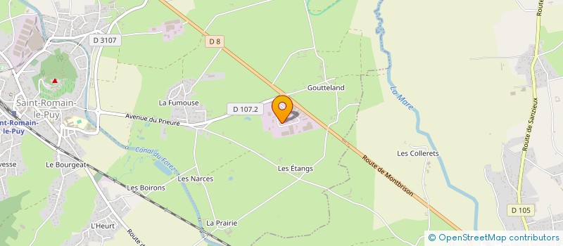 localisation de l'entreprise STORES ET FERMETURES DU FOREZ à SAINT-ROMAIN-LE-PUY