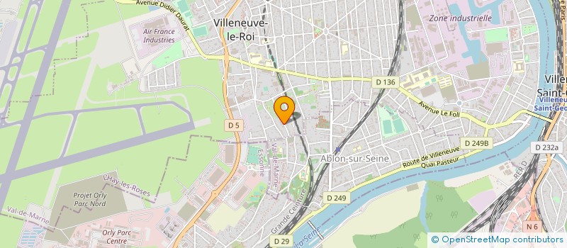 localisation de l'entreprise STORES ET FERMETURES L HORIZON à VILLENEUVE-LE-ROI