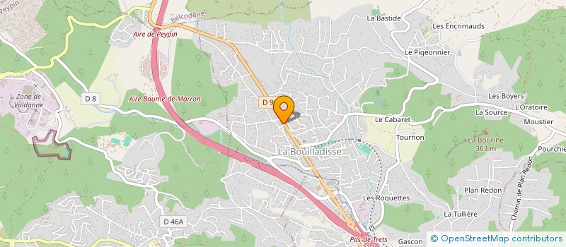 localisation de l'entreprise STORES ET JARDINS à LA BOUILLADISSE
