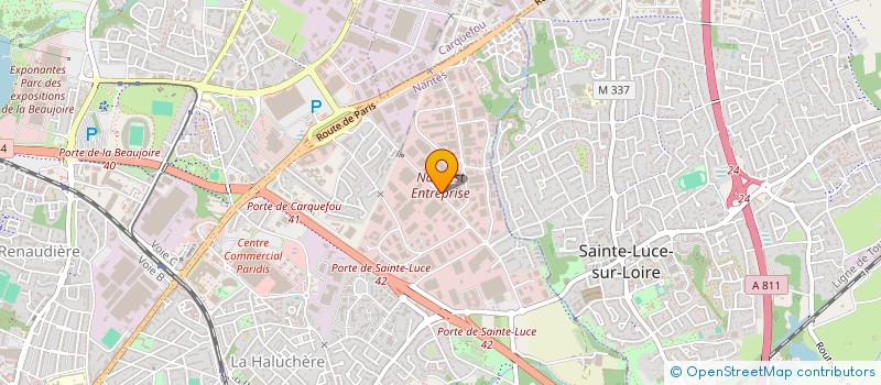 localisation de l'entreprise STORES ET MENUISERIES DE L'AUBINIERE à NANTES