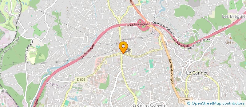 localisation de l'entreprise STORES ETOILE à LE CANNET