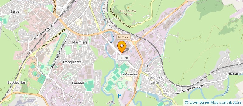 localisation de l'entreprise STORES & FERMETURES 15 à AURILLAC