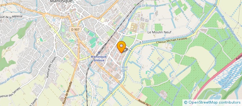 localisation de l'entreprise STORES & FERMETURES PROVENCALES à MANOSQUE