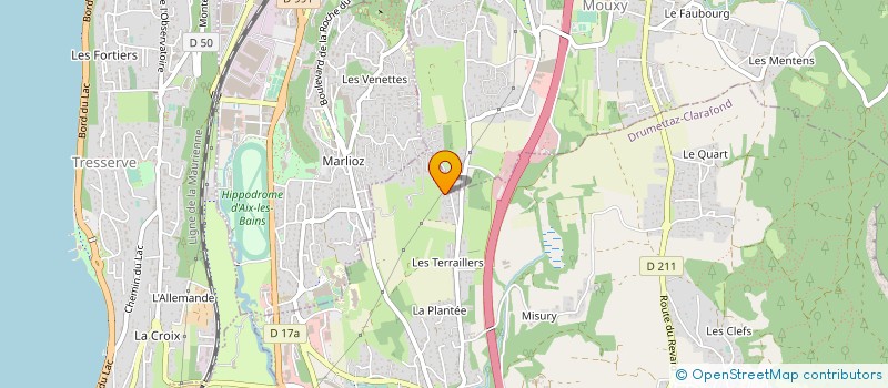 localisation de l'entreprise STORES HABIT'ALP 73 à DRUMETTAZ-CLARAFOND
