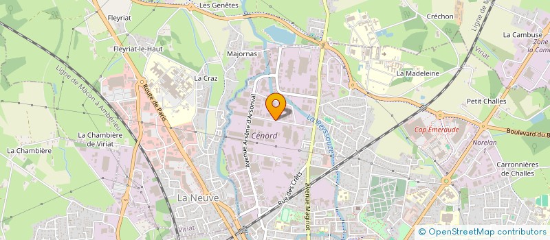 localisation de l'entreprise STORES PANCHOUT SARL à BOURG-EN-BRESSE