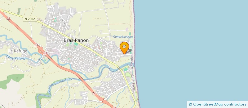 localisation de l'entreprise STORES REUNION SARL  BRAS-PANON