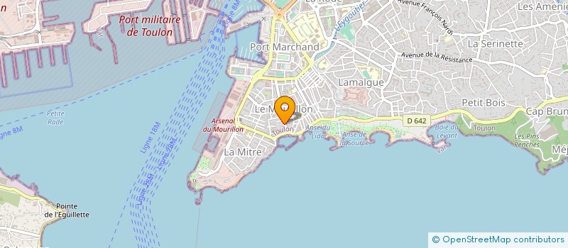 localisation de l'entreprise STORES ROMANET à TOULON