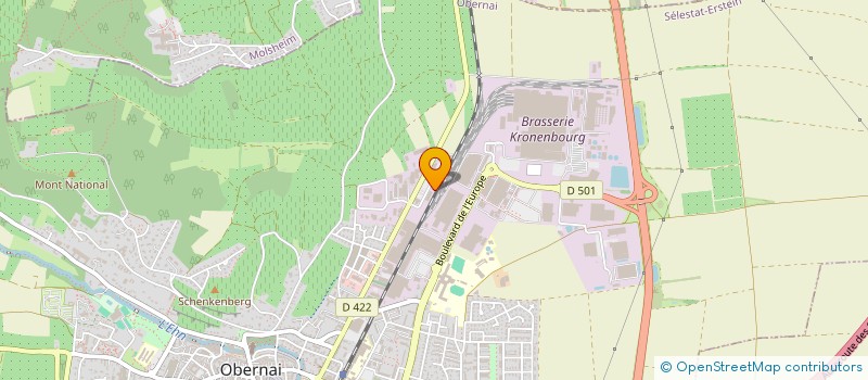 localisation de l'entreprise STORES SF à OBERNAI