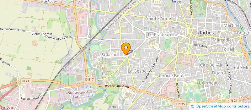 localisation de l'entreprise STORES' SOLIDARITY POUR LA CLE DU PARTAGE à TARBES