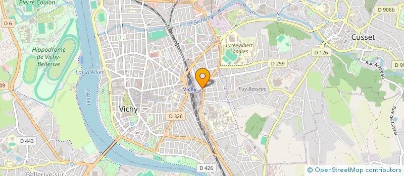 localisation de l'entreprise STORES VICHY à VICHY