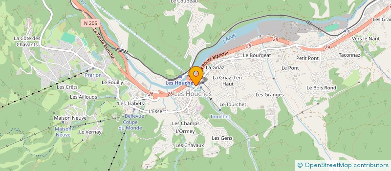 localisation de l'entreprise STOREXPRESS à LES HOUCHES