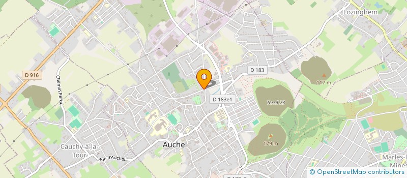 localisation de l'entreprise STOREZ ODETTE ET LOYER RENEE à AUCHEL