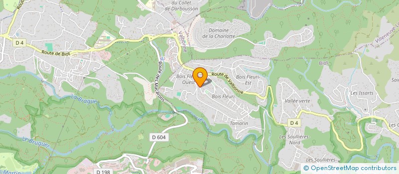 localisation de l'entreprise STORGE CONCORDIA  BIOT