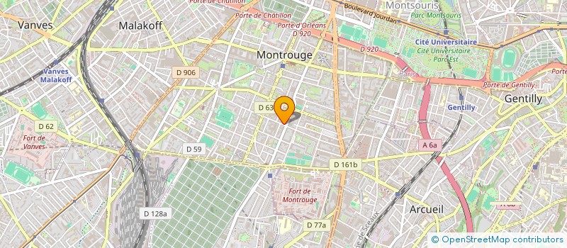 localisation de l'entreprise STORI à MONTROUGE